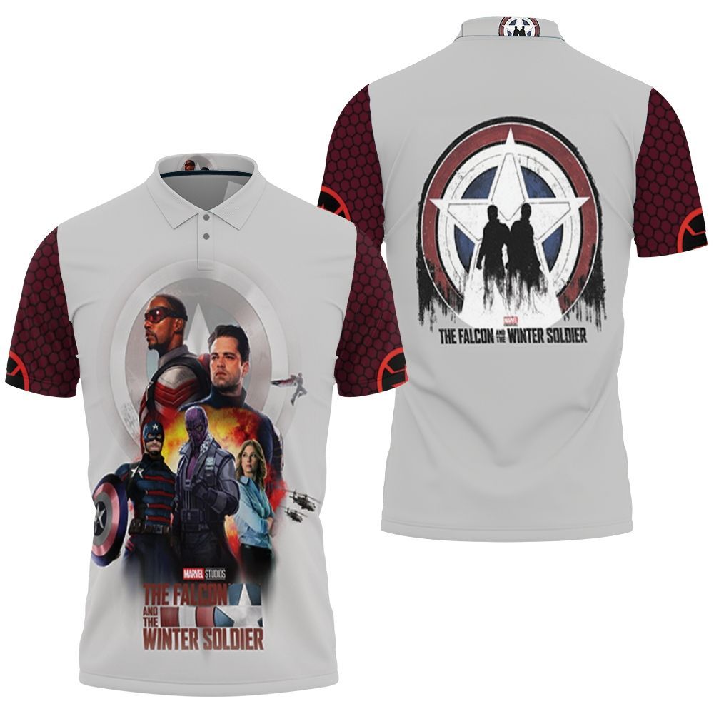 The Falcon And The Winter Soldier Finding Justice 1 Polo Shirt All Over Print Shirt 3d T-shirt