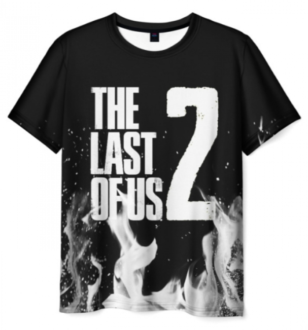 The Last of Us print apparel black shirt