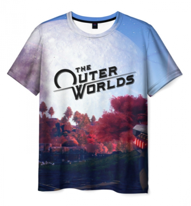 The Outer Worlds print merch 3D shirt