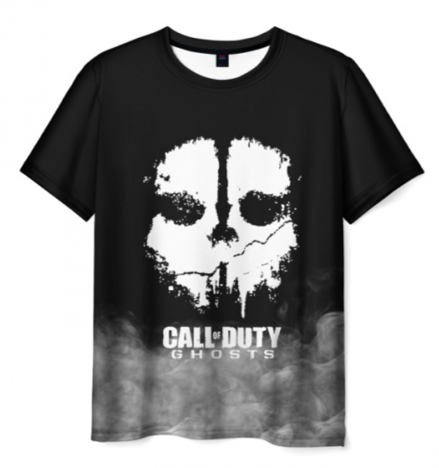 black print Ghost Call Of Duty 3D shirt
