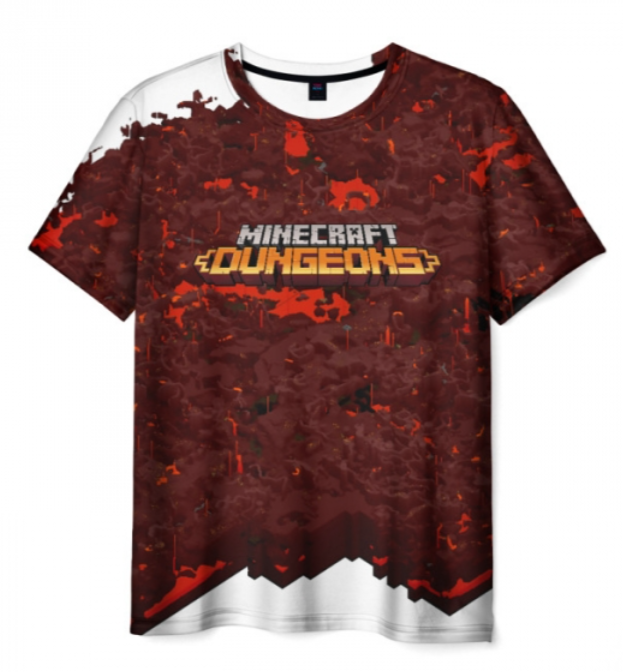 brown Dungeons Minecraft 3D shirt