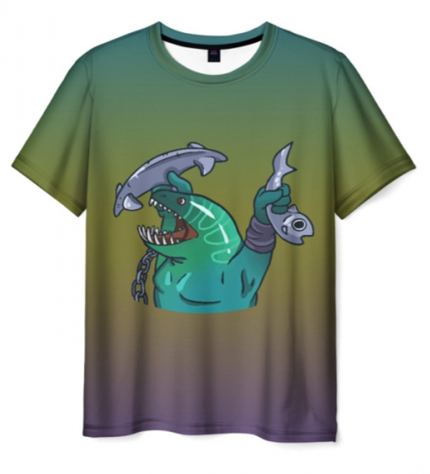 leviafan Tidehunter Dota green 3D shirt