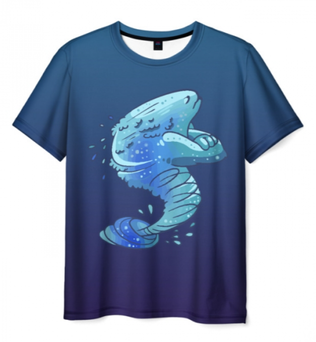 morflink Dota print blue 3D shirt