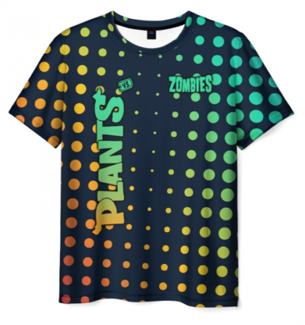 pattern Plants vs Zombies 3D T-shirt