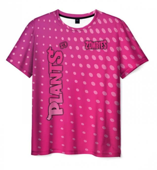 pink apparel design Plants vs Zombies 3D T-shirt