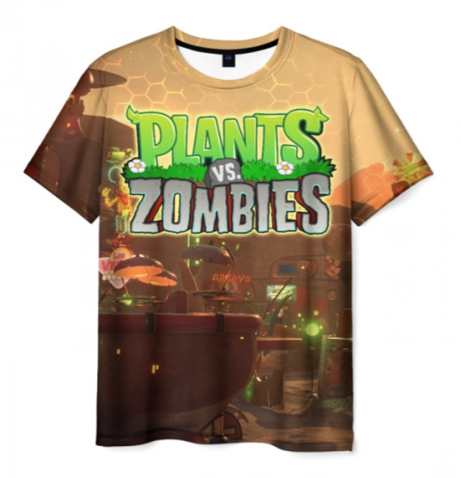 scene clothes print Plants vs Zombies 3D T-shirt