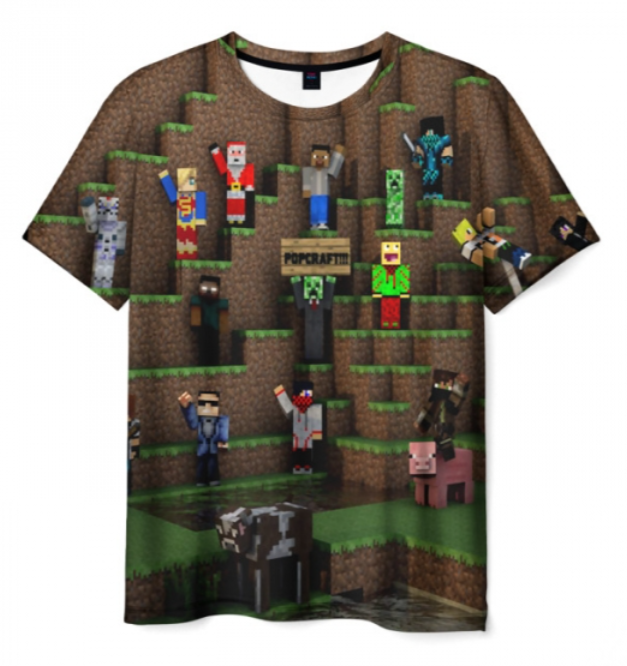 scene design Minecraft clothes 3D T-shirt