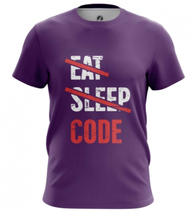 Eat sleep code Print IT humor shirt