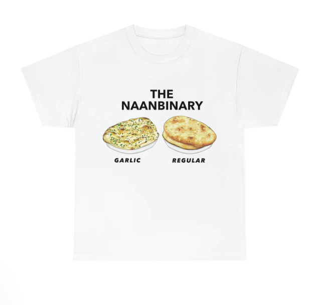 The Naanbinary Garlic Regular shirt