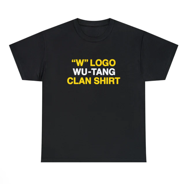 W Logo Wu Tang Clan Shirt