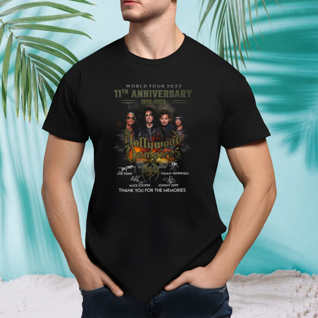 World Tour 2023 11th Anniversary 2012 – 2023 Bollywood Vampires T-Shirt