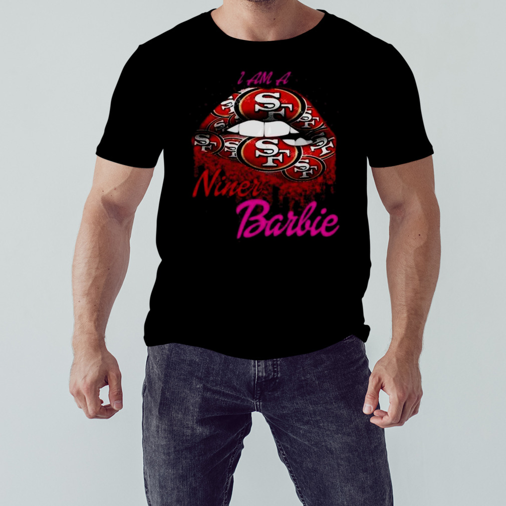 Lips San Francisco 49Ers Barbie 2023 Shirt - Peanutstee