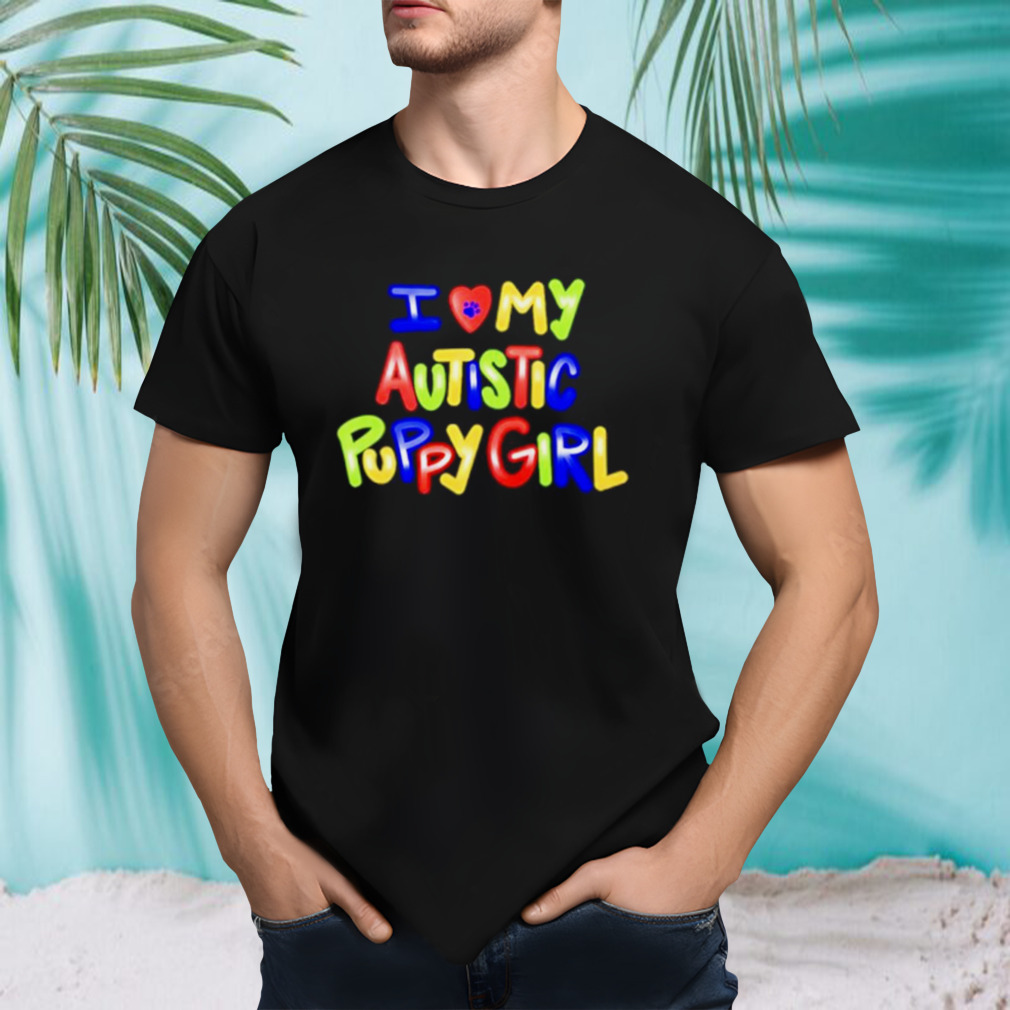 Zombie I Love My AutisticPuppy Girl shirt