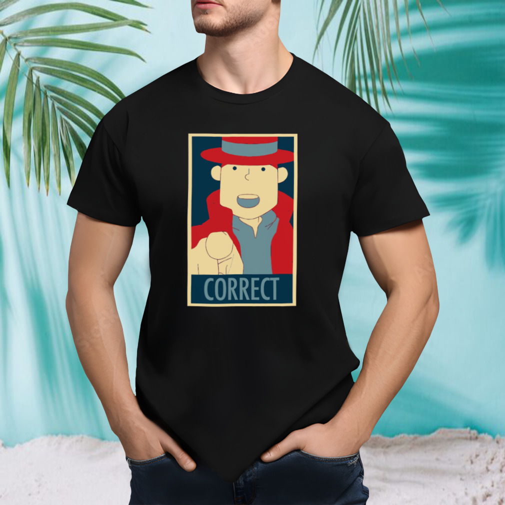 Correct The Pointing Finger Professor Layton shirt