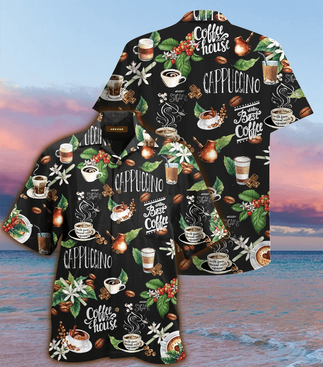 I Love Coffee Hawaiian Shirt Unisex Adult Hw1710 1 I Love Coffee Hawaiian Shirt Unisex Adult Hw1710