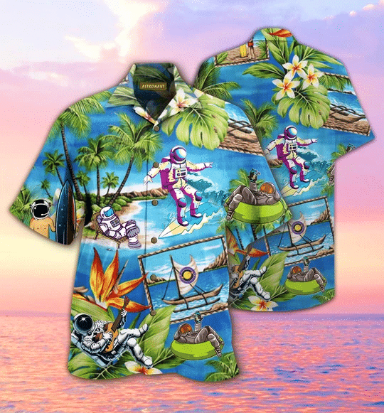 Amazing Astronaut Hawaiian Shirt  Unisex  Adult  Hw1709