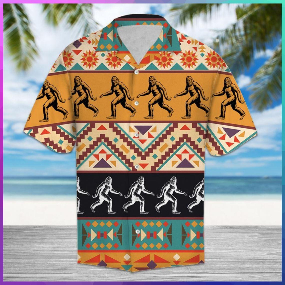 Amazing Big Foot Hawaiian Shirt  Unisex  Adult  Hw5180