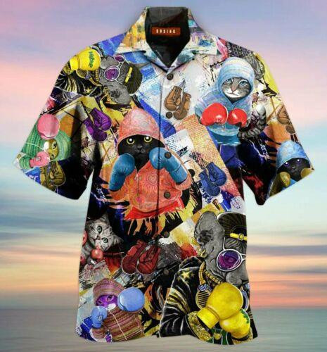 Amazing Boxing Cats Hawaiian Shirt Unisex Adult Hw3795