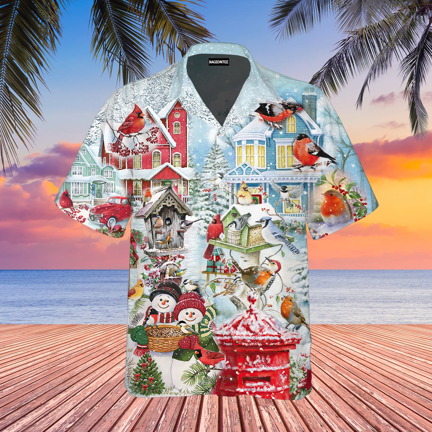 Amazing Christmas Birds Hawaiian Shirt  For Men _amp Women  Adult  Wt1005