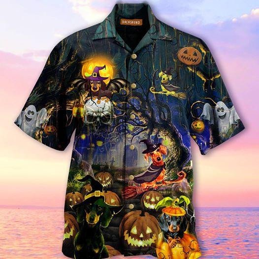 Amazing Dachshund Halloween Hawaiian Shirt Unisex Adult Hw3764