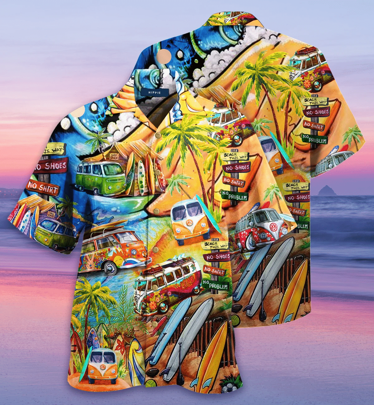 Amazing Happy As A Hippie Hawaiian Shirt Unisex Adult Hw1729