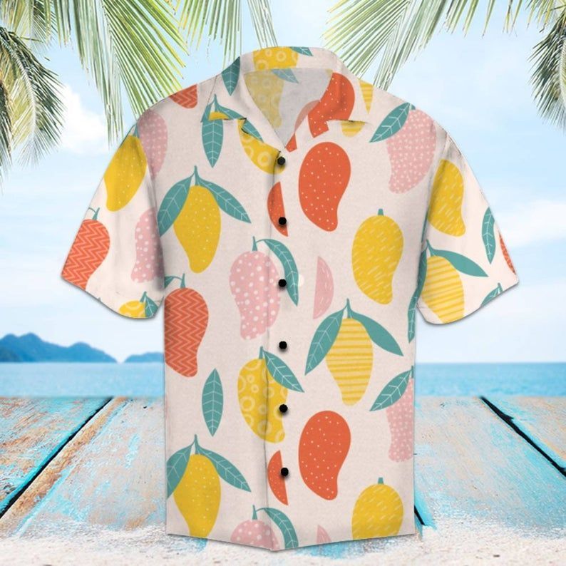 Amazing Mango Hawaii Shirt, Hawaiian Beach Shirt, Hawaiian Style, Gift For Friend