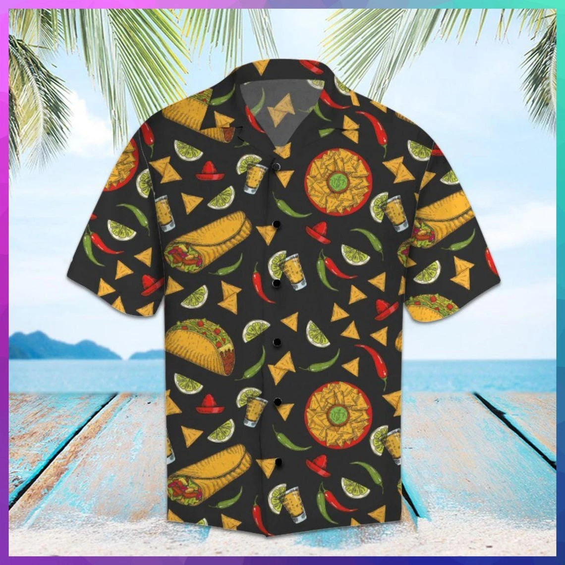 Amazing Mexican Food Hawaiian Shirt  Unisex  Adult  Hw5140