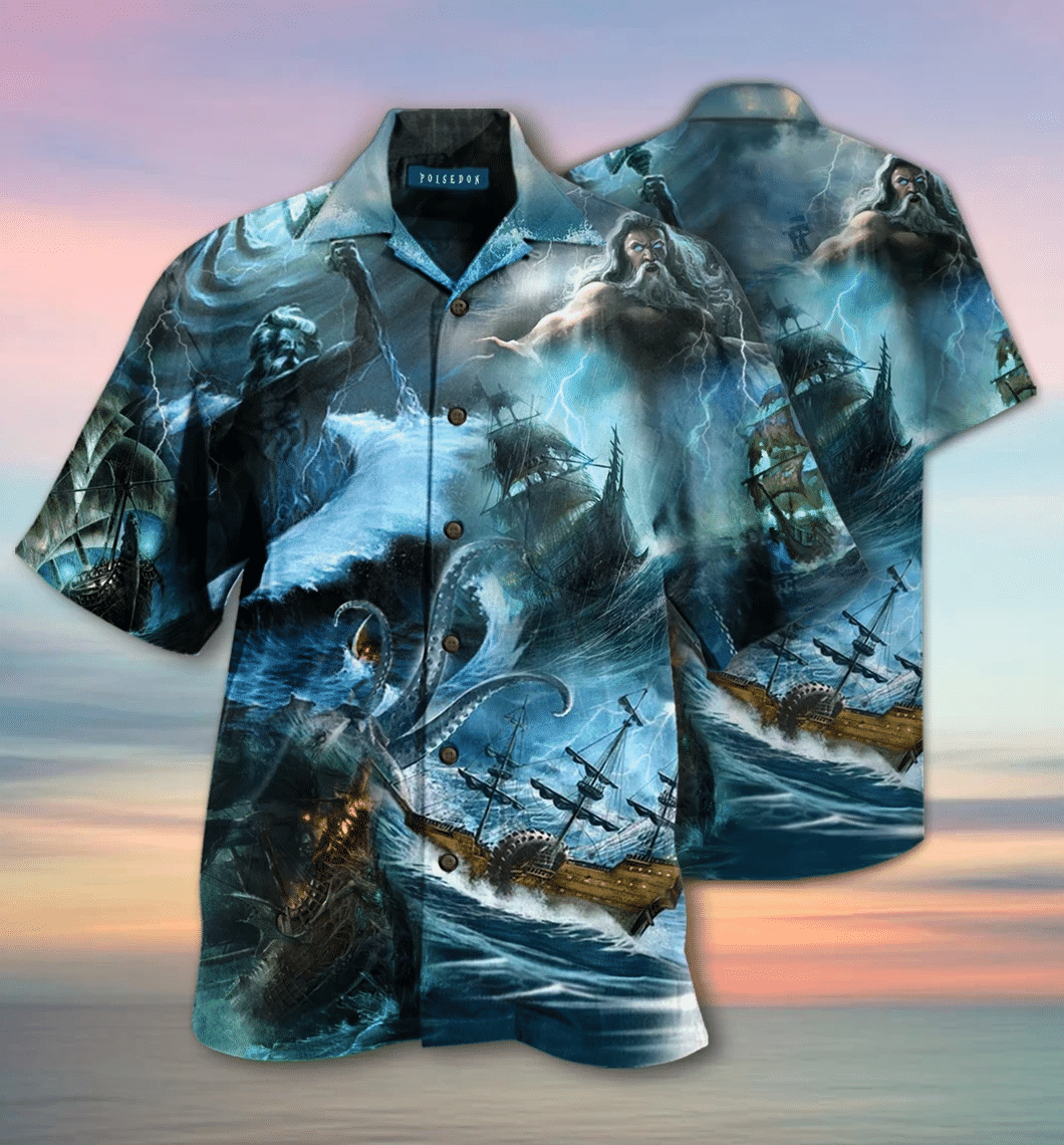 Amazing Poisedon Greek Mythology Unisex Hawaiian Shirt Hw1737
