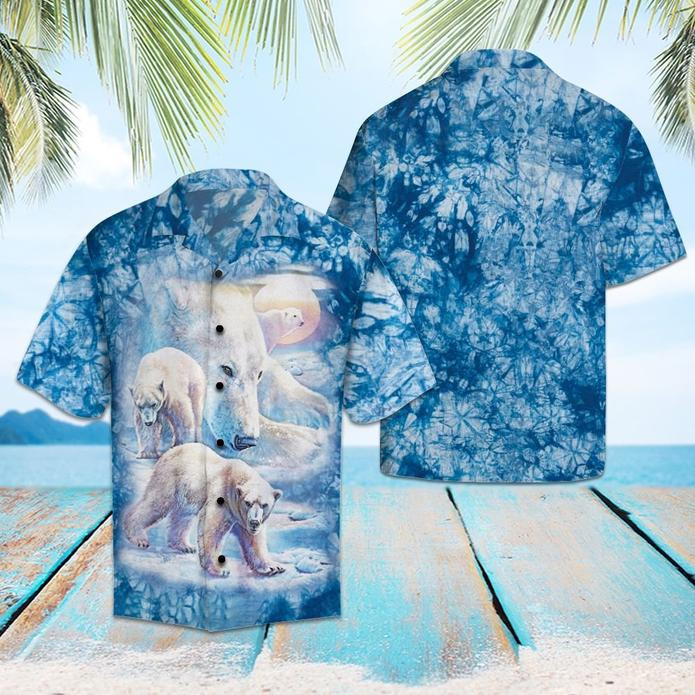 Amazing Polar Bear Hawaiian Shirt  Unisex  Adult  Hw5951
