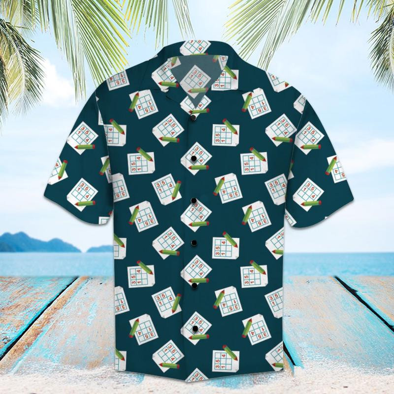 Amazing Sudoku Hawaiian Shirt  Unisex  Adult  Hw6096