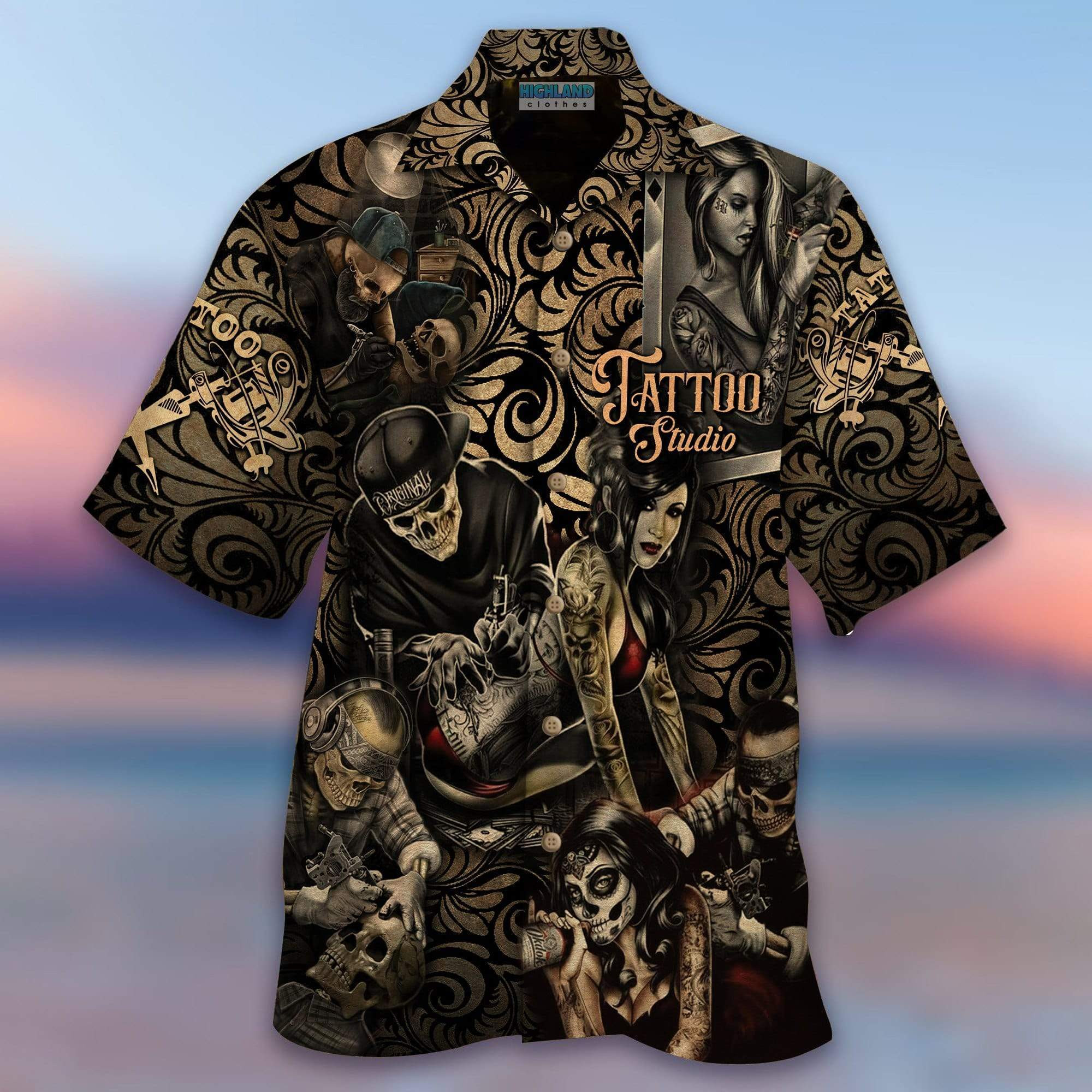 Amazing Tattoo Hawaiian Shirt  Unisex  Adult  Hw3855