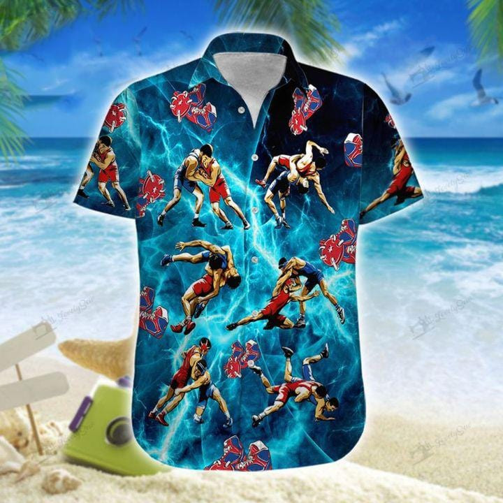 Amazing Wrestling Thunder Unisex Hawaiian Shirts - Beach Shorts