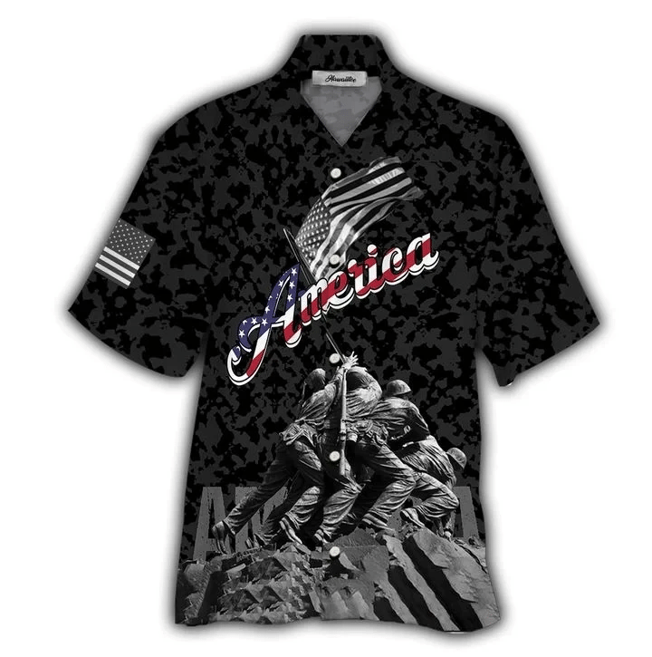 America Hawaiian Shirt  Unisex  Adult  Hw5715