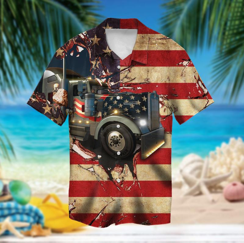 American Truck Hawaiian Shirt  Unisex  Adult  Hw4427
