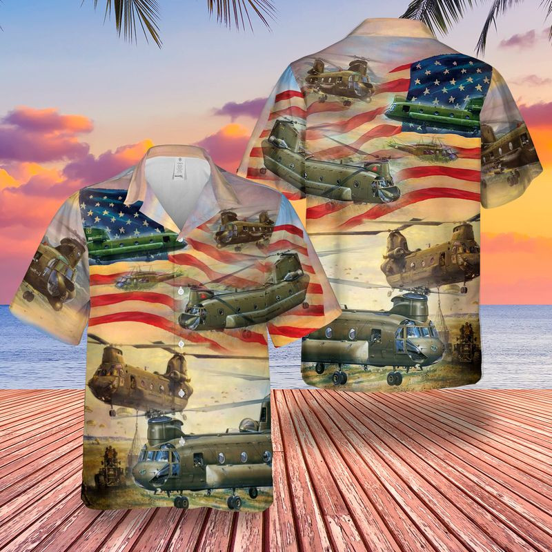 Army Boeing Ch-47 Chinook Hawaiian Shirt Unisex Adult Hw4222
