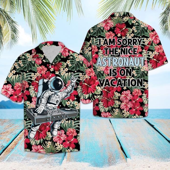 Astronaut On Vacation Hawaiian Shirt  Unisex  Adult  Hw5774