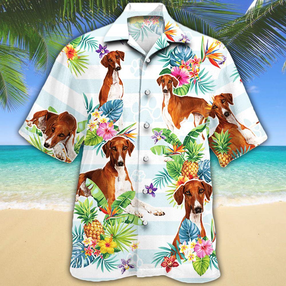 Azawakh Dog Lovers Tropical Flower Hawaiian Shirt  For Men _amp Women  Adult