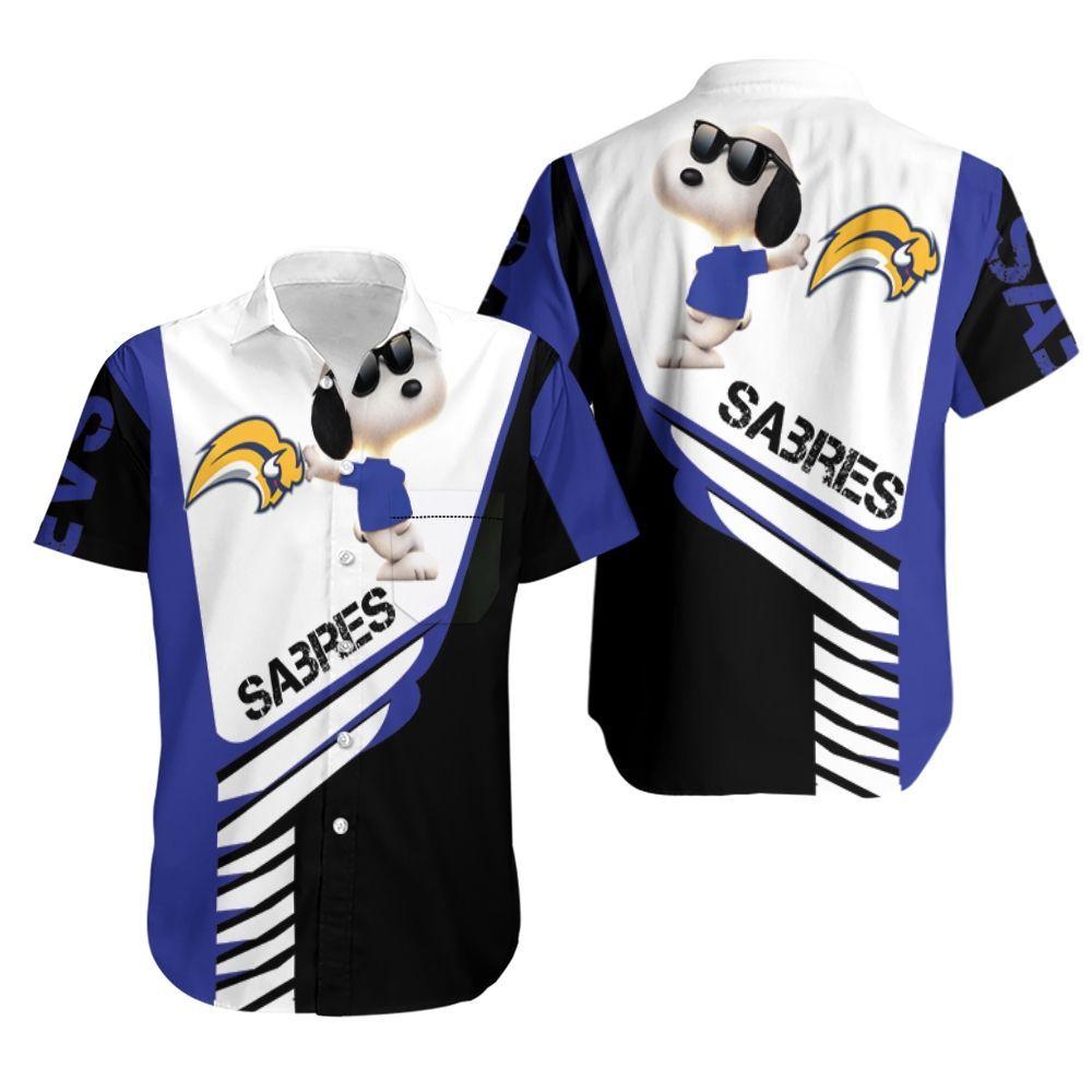 Beach Shirt Buffalo Sabres Snoopy For Fans 3D Hawaiian Shirt