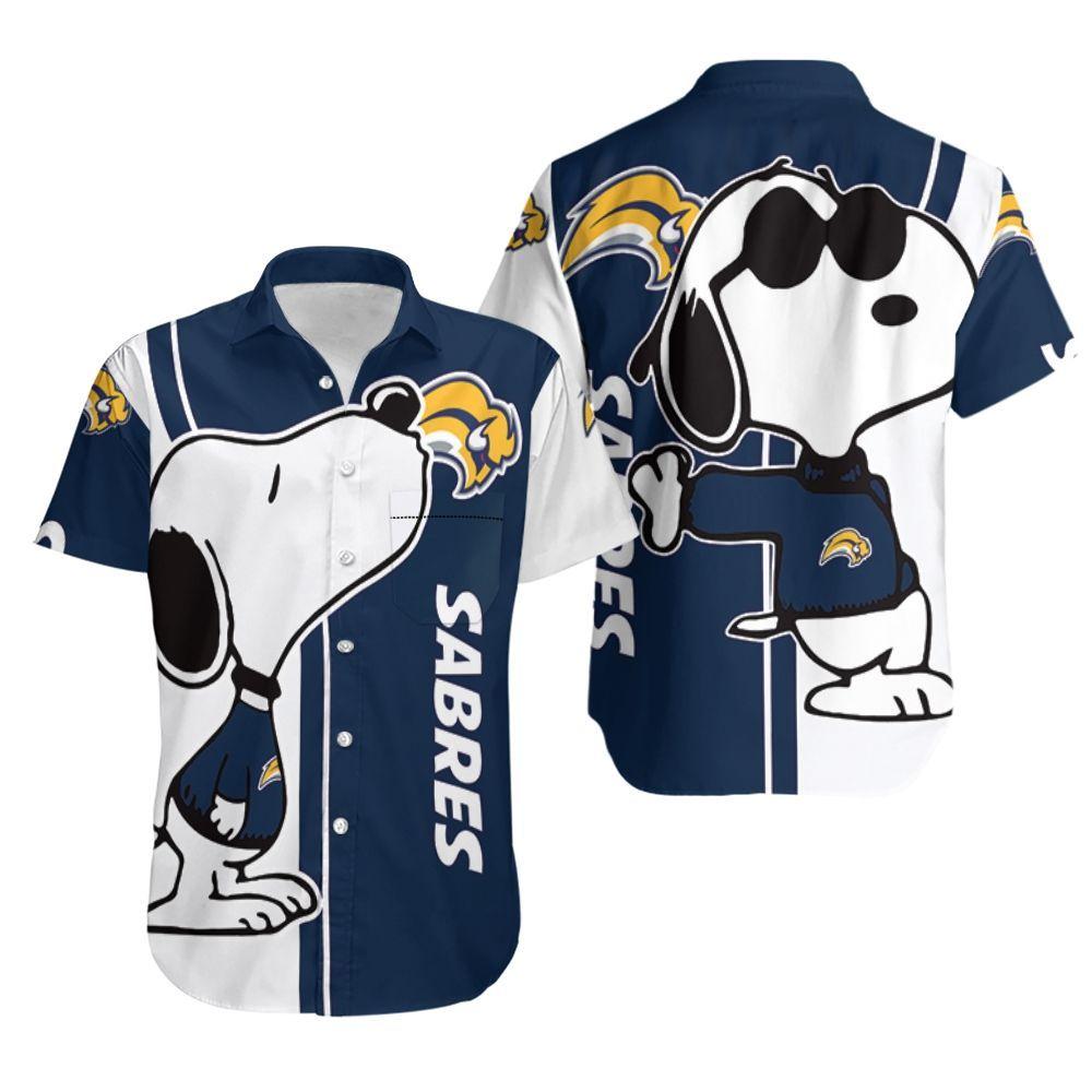 Beach Shirt Buffalo Sabres Snoopy Lover 3D Printed Hawaiian Shirt