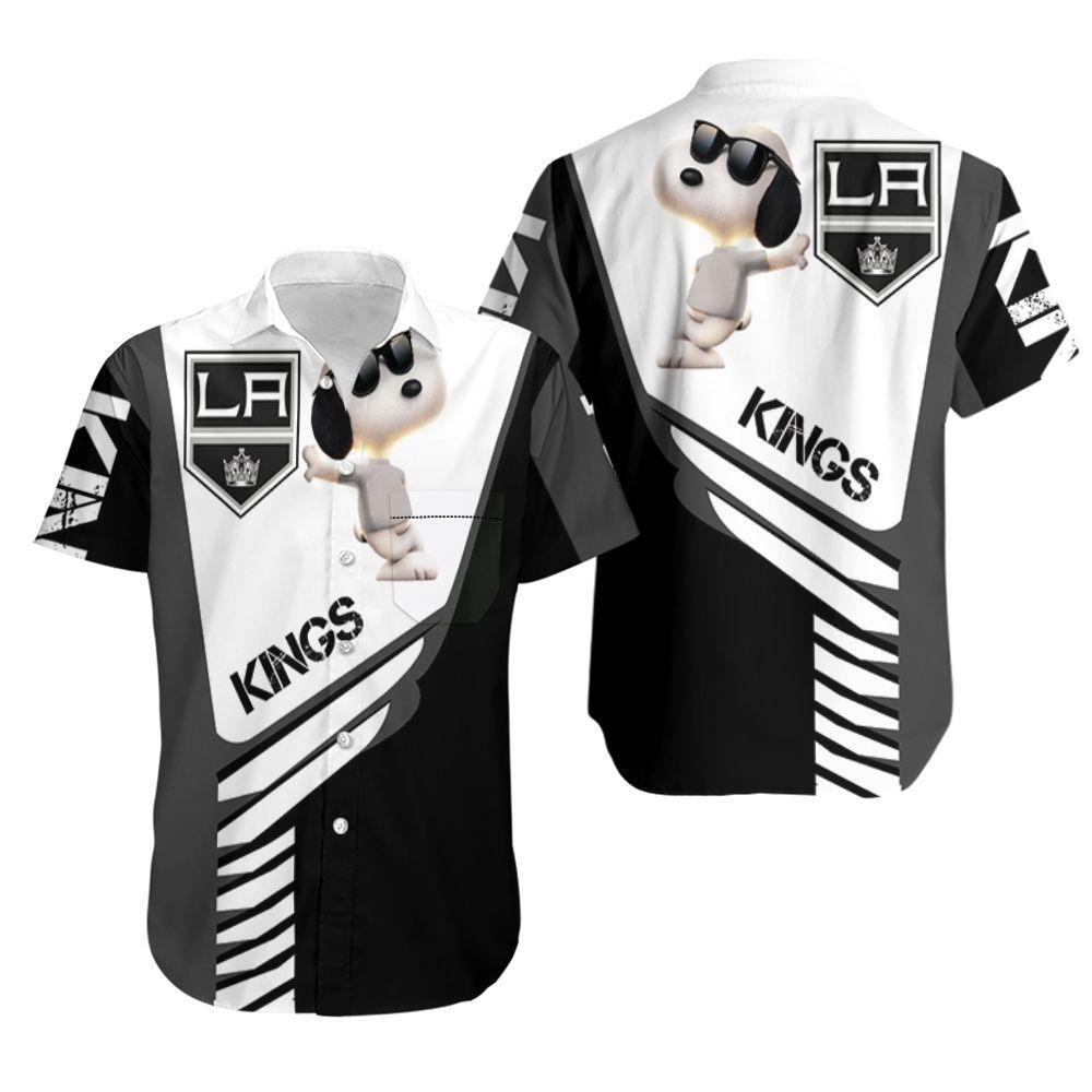 Beach Shirt Los Angeles Kings Snoopy For Fans 3D Hawaiian Shirt