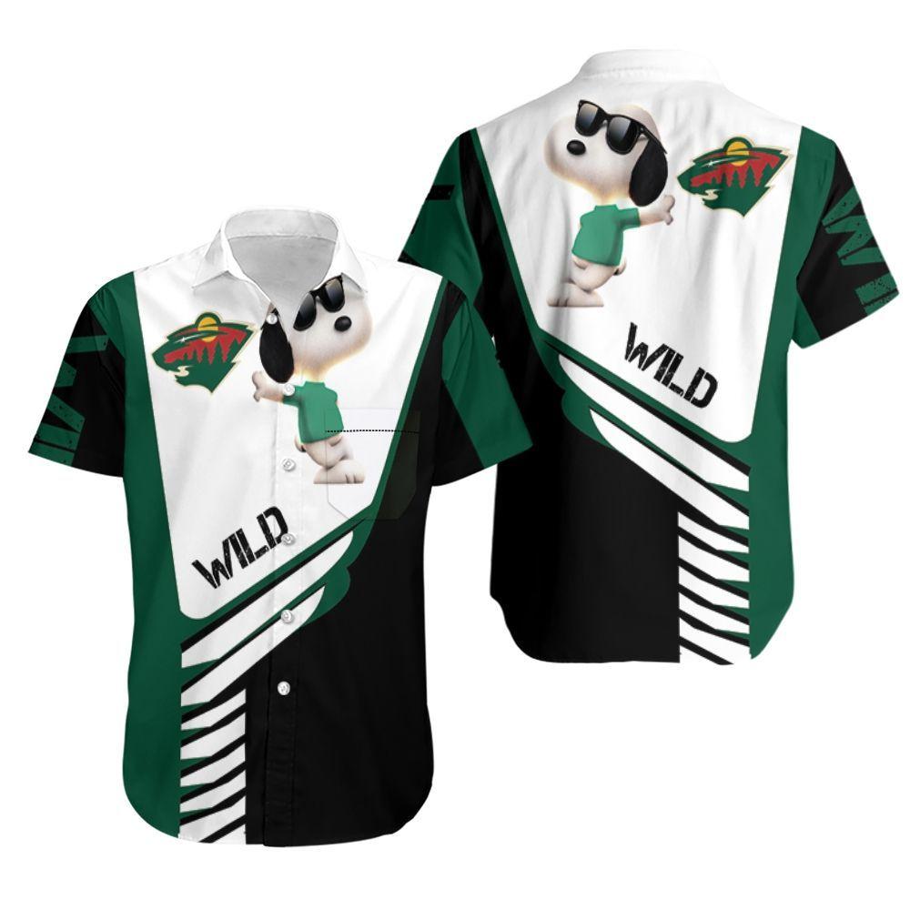 Beach Shirt Minnesota Wild Snoopy For Lover Hoodie Hawaiian Shirt