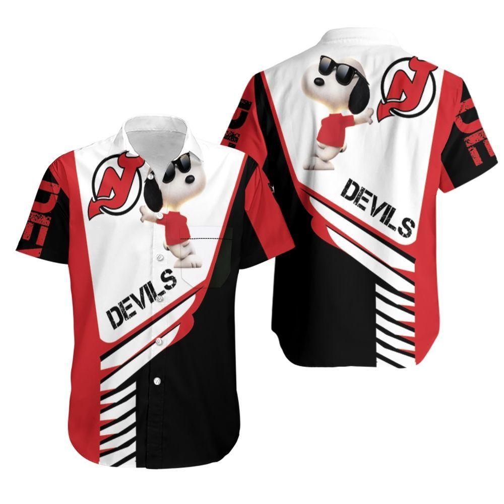 Beach Shirt New Jersey Devils Snoopy For Lover Hoodie Hawaiian Shirt