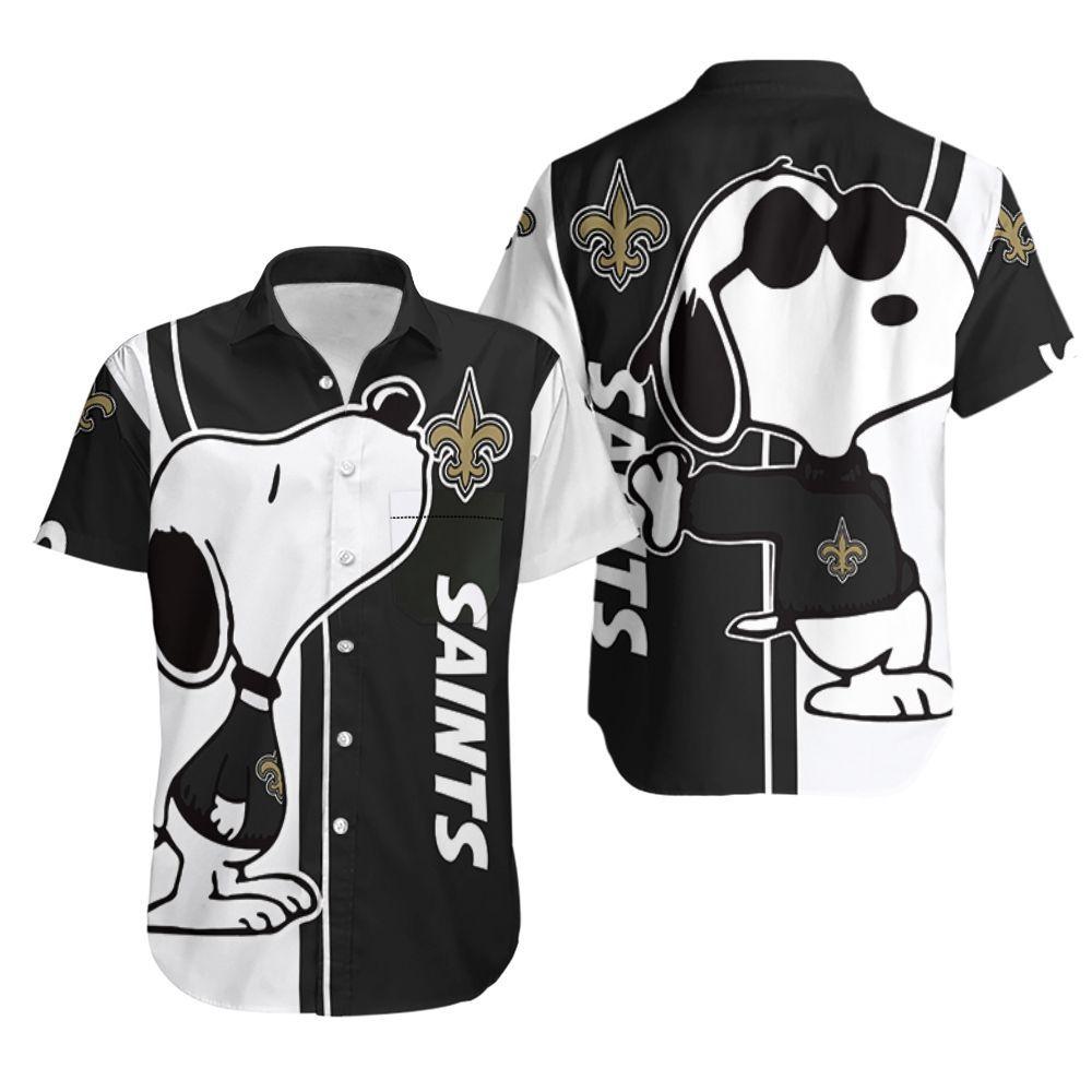 Beach Shirt New Orleans Saints Snoopy Lover 3D Printed Hawaiian Shirt