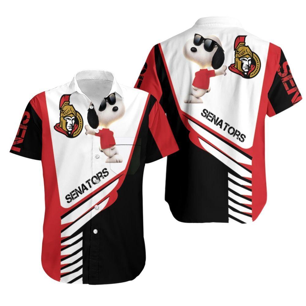 Beach Shirt Ottawa Senators Snoopy For Lover Hoodie Hawaiian Shirt