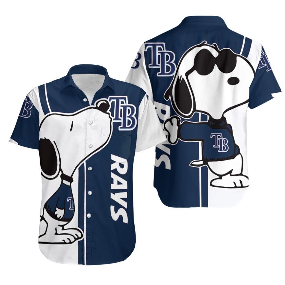 Beach Shirt Tampa Bay Rays Snoopy Lover 3D Printed Hawaiian Shirt