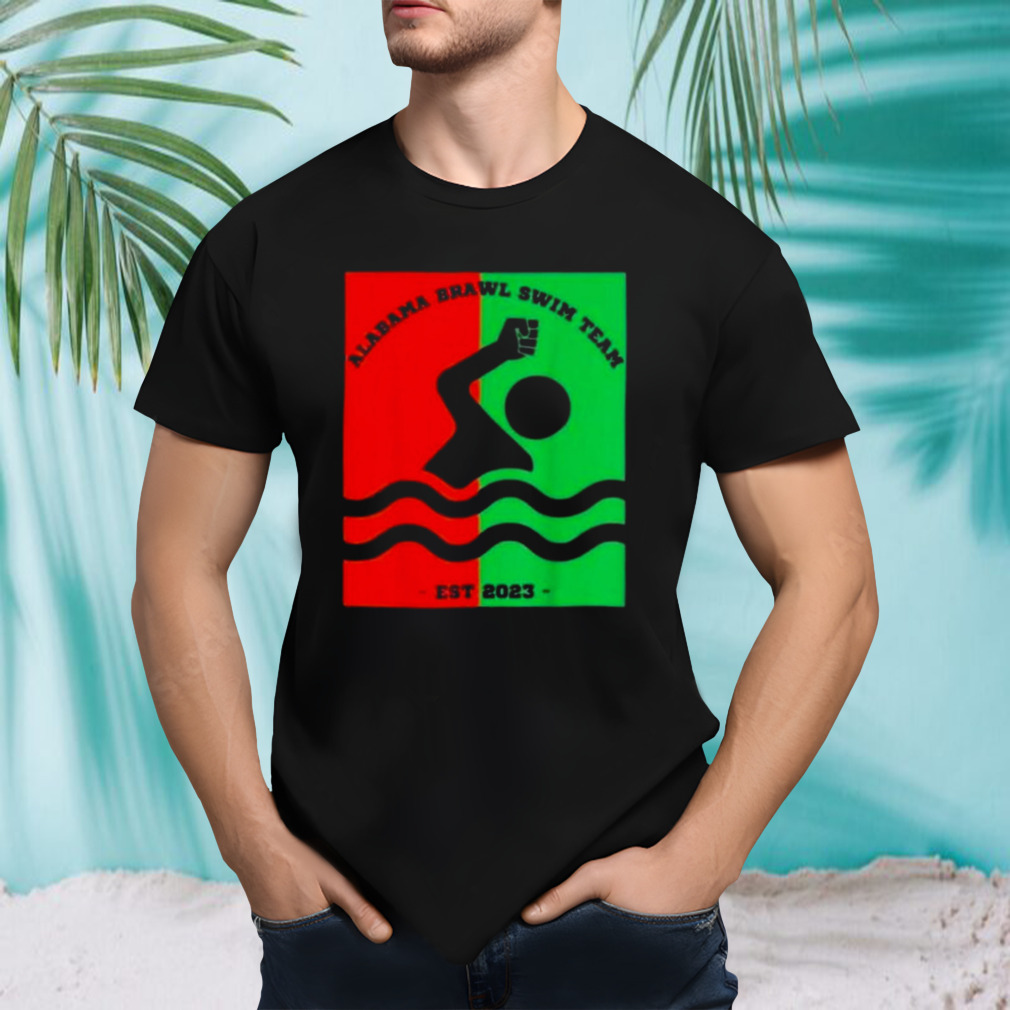 Montgomery Alabama brawl swim team 2023 art design t-shirt