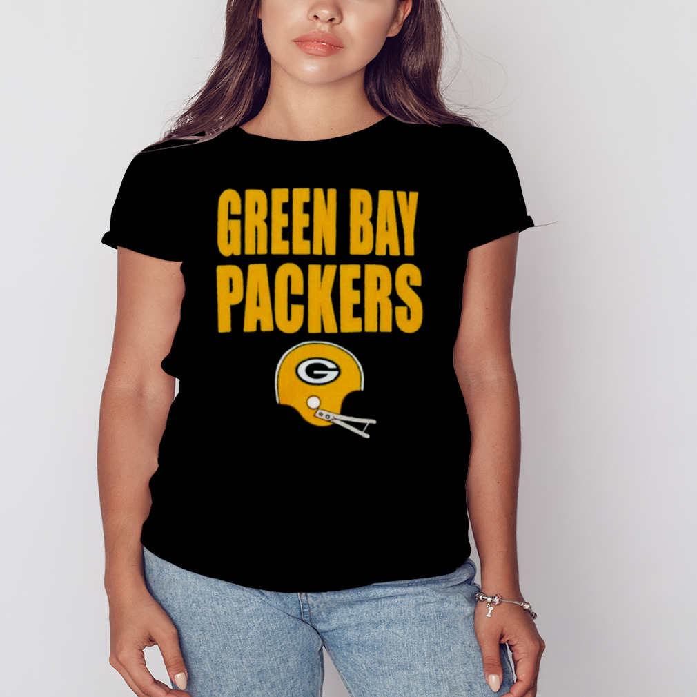 GREEN BAY PACKERS VALKYRIE SHORT SLEEVE RUFFLE SLEEVE SLUB KNIT TOP