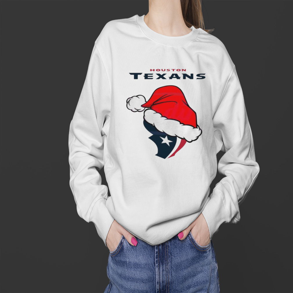 Official Houston texans NFL Christmas logo 2023 T shirt - Limotees