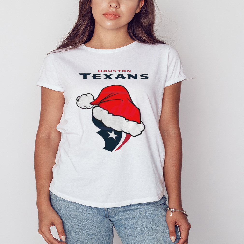 Official Houston texans NFL Christmas logo 2023 T shirt - Limotees