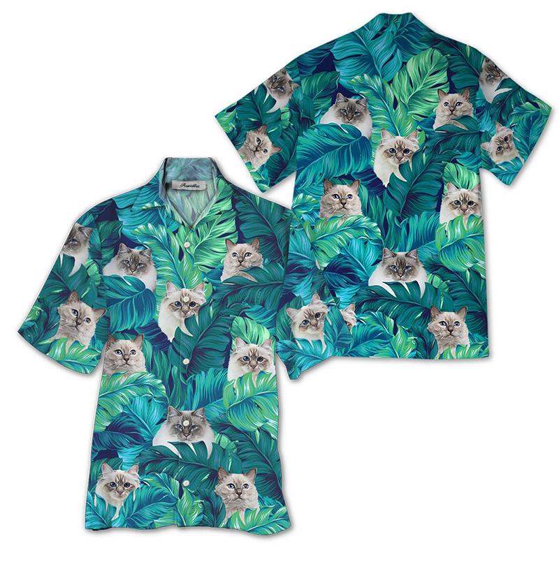 Birman Cat Hawaiian Shirt  For Men _amp Women  Adult  Hw8617